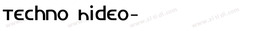 Techno Hideo字体转换